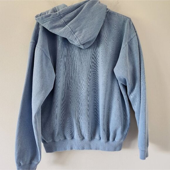 NANTUCKET | Quarter Zip Hoodie Sweatshirt Embroidered Blue mens Sz M - Picture 2 of 7